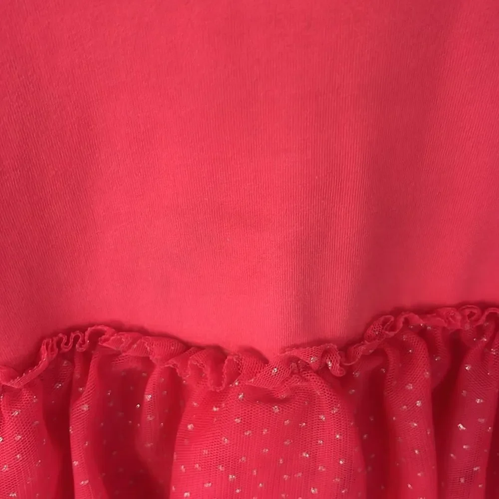 Vibrant Red Ruffle Dress